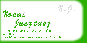 noemi jusztusz business card