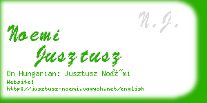 noemi jusztusz business card